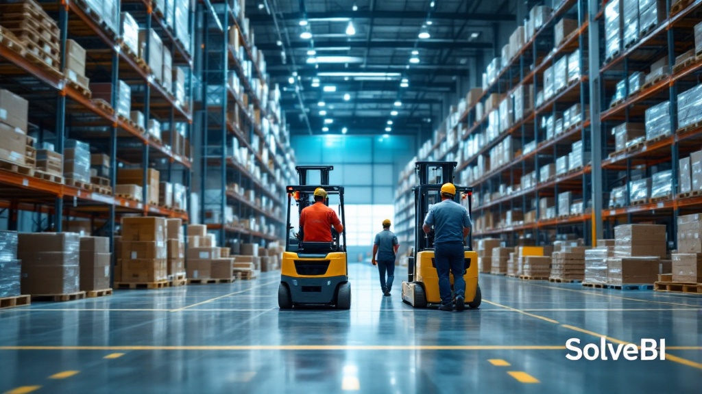 A logistics control room with monitoring screens - the unified view that links warehouse performance to delivery and DIFOT outcomes.