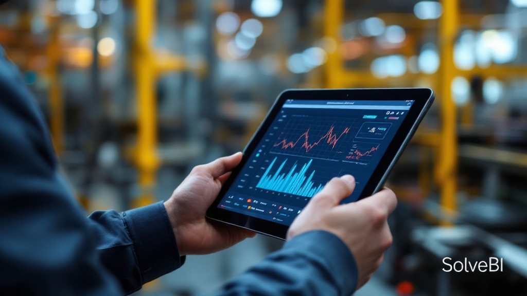 A modern manufacturing line in operation - the kind of plant where automated production output reporting replaces clipboards and end-of-shift spreadsheets.