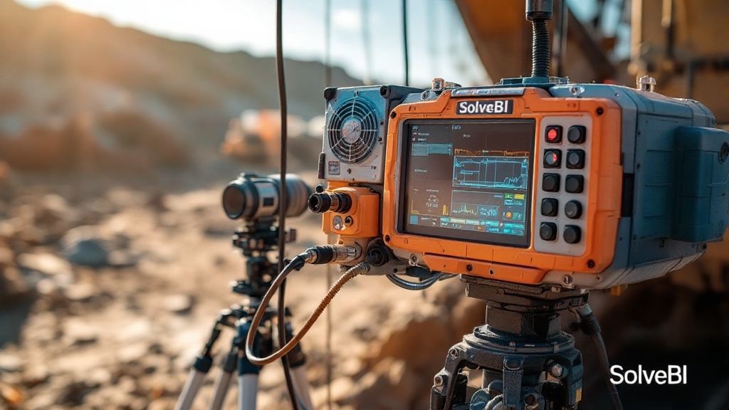 Dust monitoring equipment at a mine site boundary - part of the environmental monitoring network that feeds the PM10 and PM2.5 data at the heart of mining dust compliance reporting.