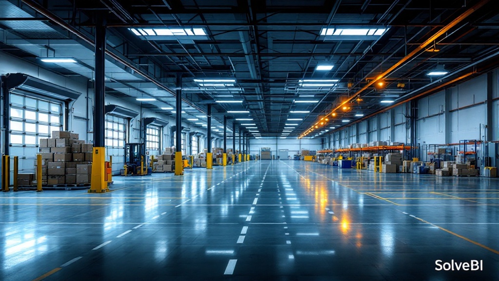A distribution warehouse with palletised stock - the kind of inventory whose turnover reporting determines working capital and service levels together.